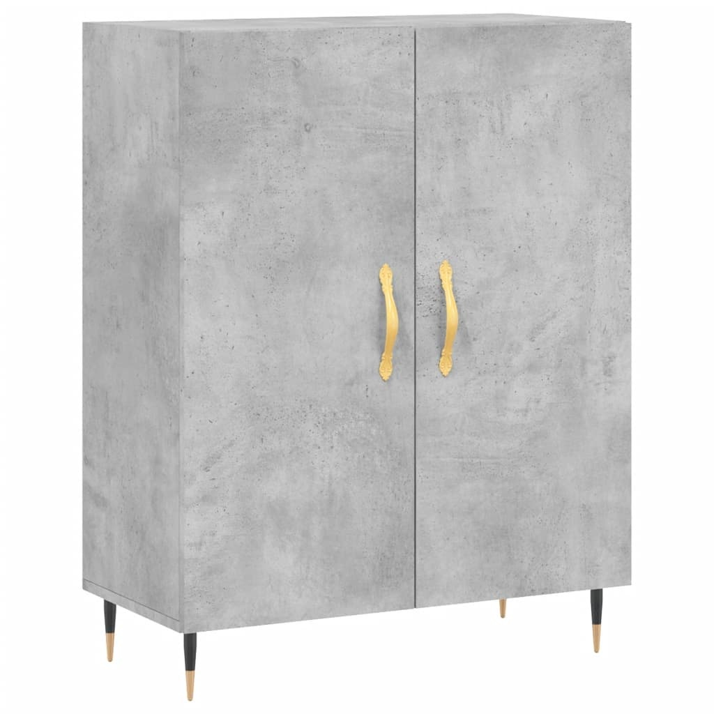 VidaXL Dressoir 69,5x34x90 cm bewerkt hout betongrijs