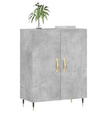 VidaXL Dressoir 69,5x34x90 cm bewerkt hout betongrijs
