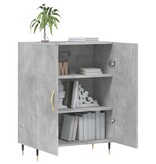 VidaXL Dressoir 69,5x34x90 cm bewerkt hout betongrijs