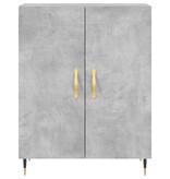VidaXL Dressoir 69,5x34x90 cm bewerkt hout betongrijs