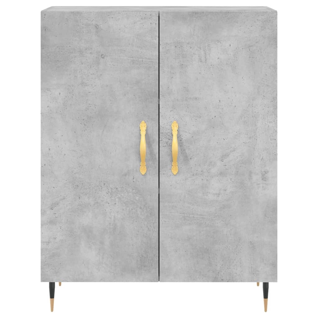 VidaXL Dressoir 69,5x34x90 cm bewerkt hout betongrijs