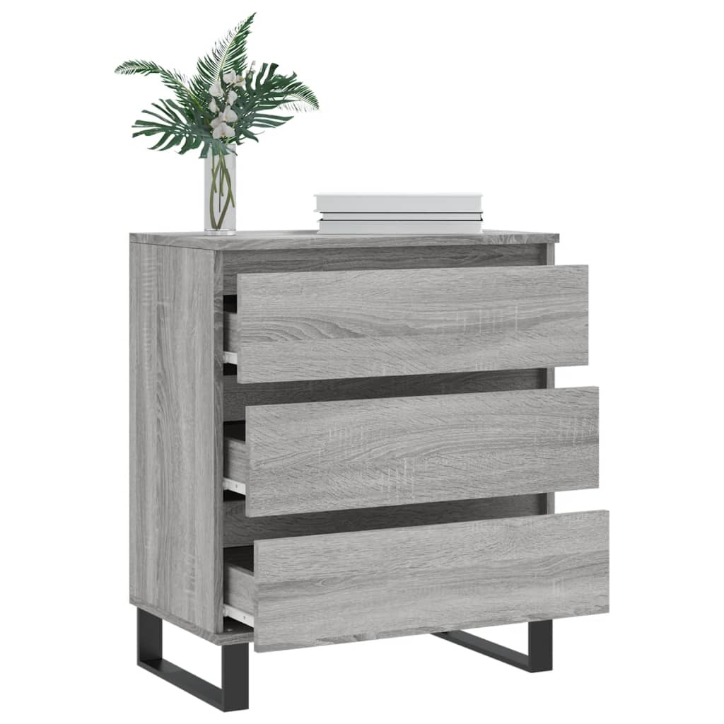 VidaXL Dressoir 60x30x75 cm bewerkt hout grijs sonoma eikenkleurig