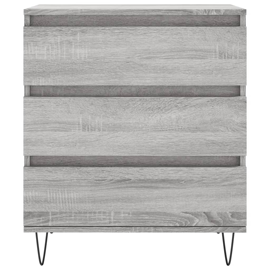 VidaXL Dressoir 60x30x75 cm bewerkt hout grijs sonoma eikenkleurig