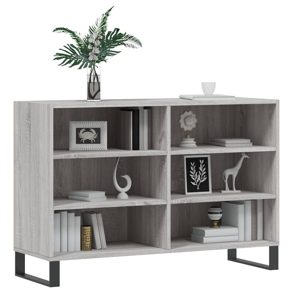 VidaXL Dressoir 103,5x35x70 cm bewerkt hout grijs sonoma eikenkleurig