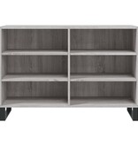 VidaXL Dressoir 103,5x35x70 cm bewerkt hout grijs sonoma eikenkleurig