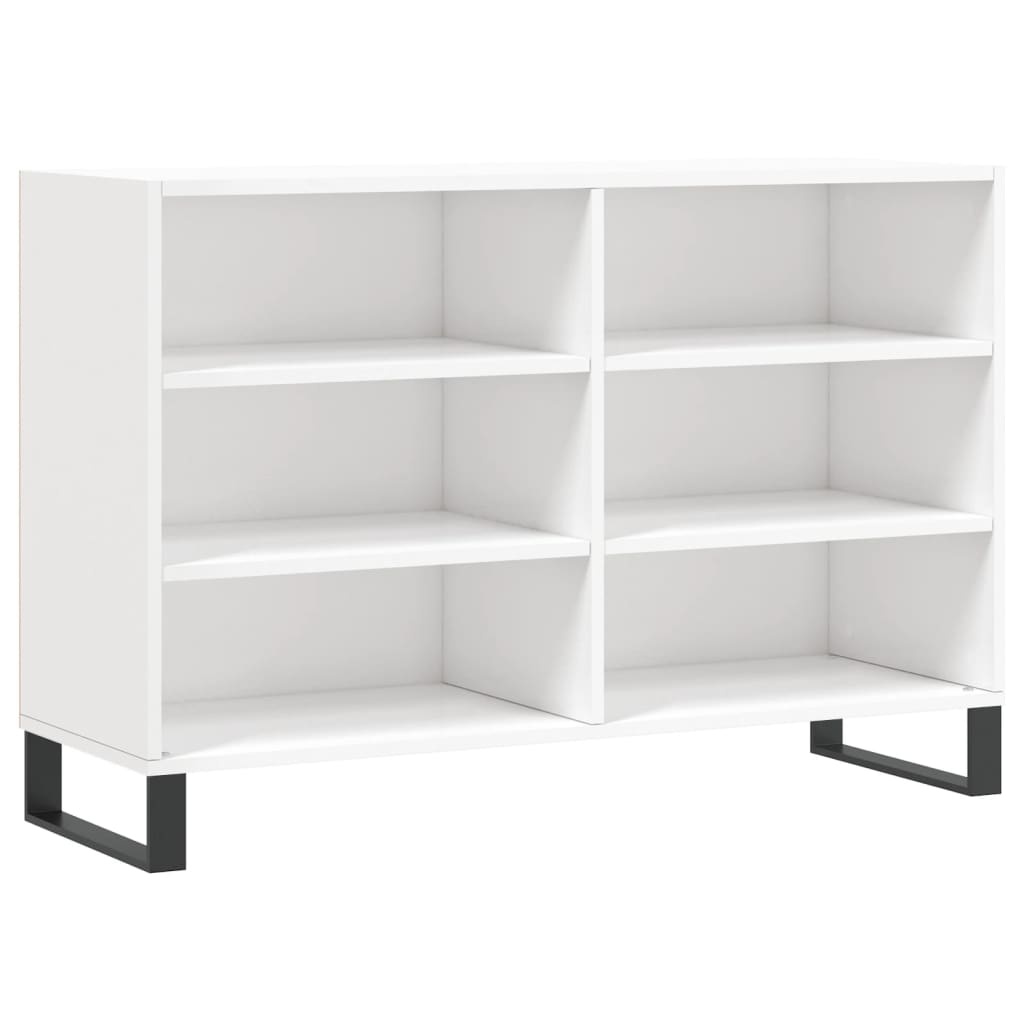 VidaXL Dressoir 103,5x35x70 cm bewerkt hout hoogglans wit