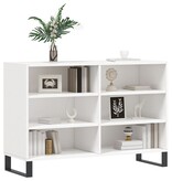 VidaXL Dressoir 103,5x35x70 cm bewerkt hout hoogglans wit