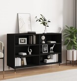 VidaXL Dressoir 103,5x35x70 cm bewerkt hout zwart