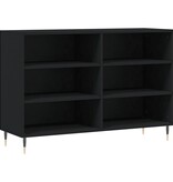 VidaXL Dressoir 103,5x35x70 cm bewerkt hout zwart