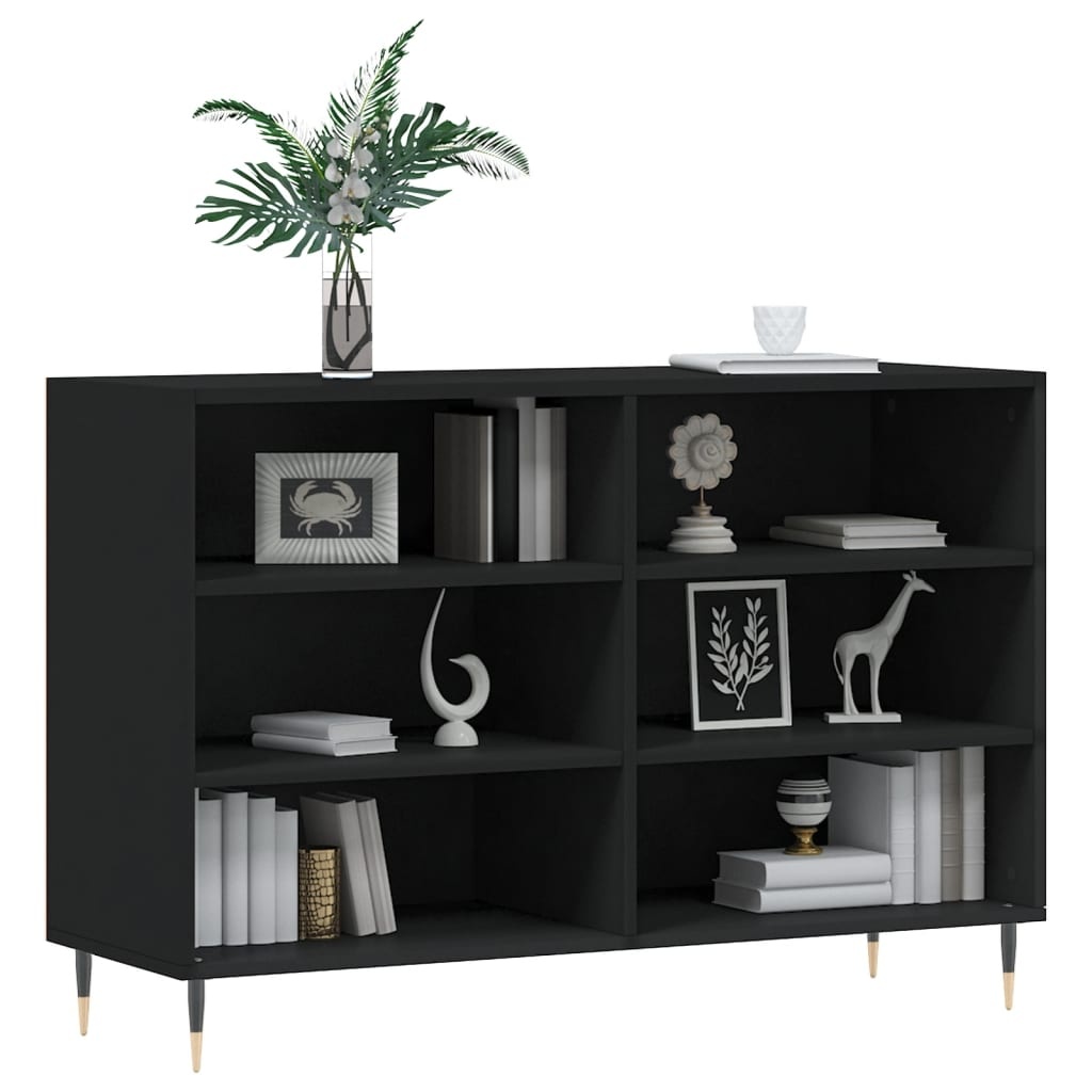 VidaXL Dressoir 103,5x35x70 cm bewerkt hout zwart