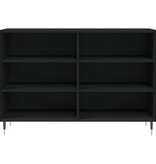 VidaXL Dressoir 103,5x35x70 cm bewerkt hout zwart