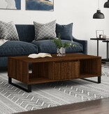 VidaXL Salontafel 104x60x35 cm bewerkt hout bruineiken