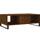 VidaXL Salontafel 104x60x35 cm bewerkt hout bruineiken