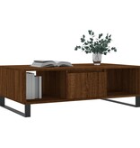 VidaXL Salontafel 104x60x35 cm bewerkt hout bruineiken