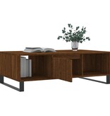VidaXL Salontafel 104x60x35 cm bewerkt hout bruineiken