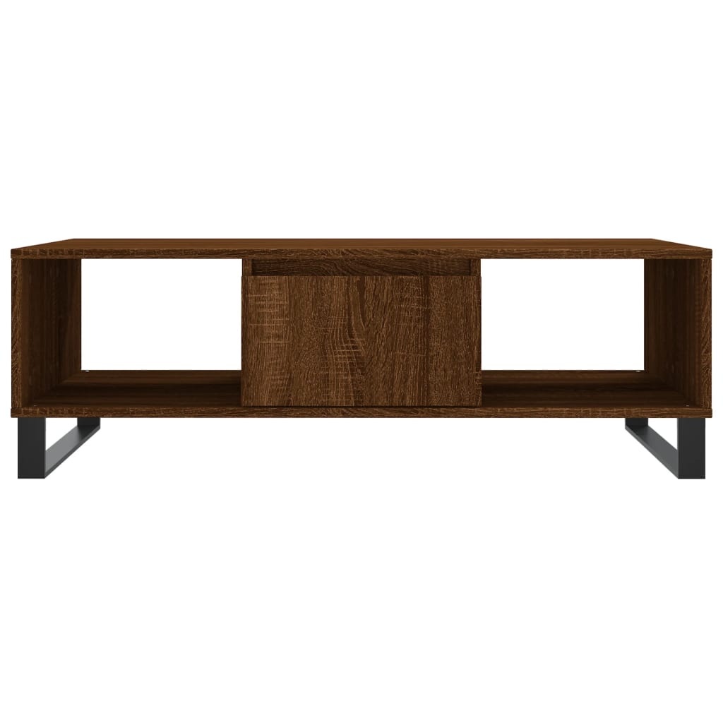 VidaXL Salontafel 104x60x35 cm bewerkt hout bruineiken