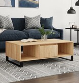 VidaXL Salontafel 104x60x35 cm bewerkt hout sonoma eikenkleurig