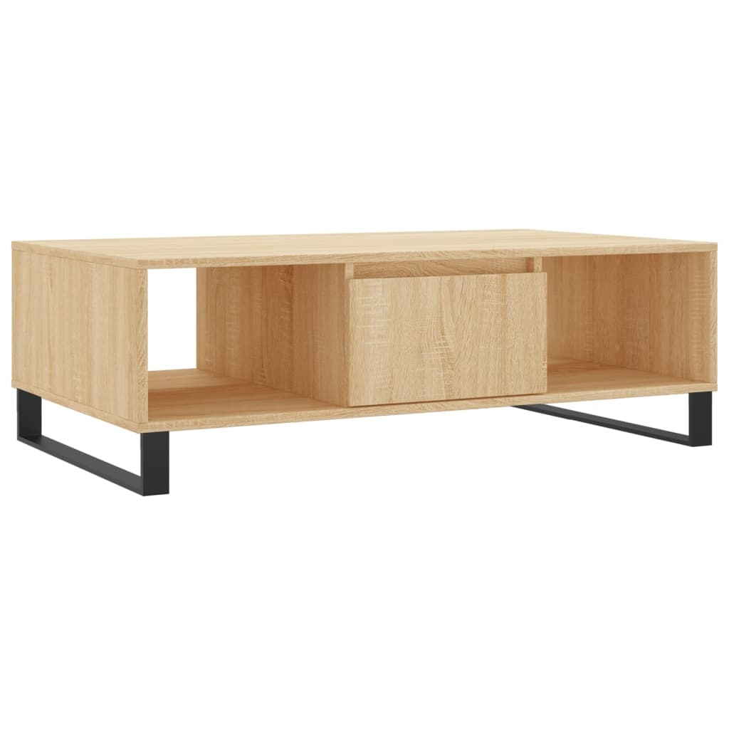 VidaXL Salontafel 104x60x35 cm bewerkt hout sonoma eikenkleurig
