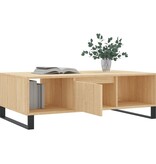 VidaXL Salontafel 104x60x35 cm bewerkt hout sonoma eikenkleurig