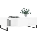 VidaXL Salontafel 104x60x35 cm bewerkt hout wit