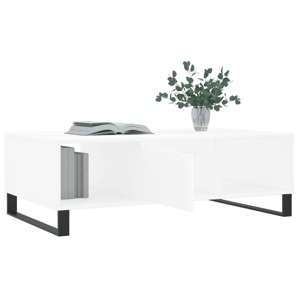 VidaXL Salontafel 104x60x35 cm bewerkt hout wit