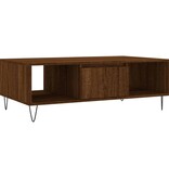 VidaXL Salontafel 104x60x35 cm bewerkt hout bruineiken