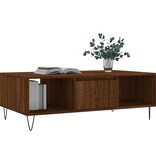 VidaXL Salontafel 104x60x35 cm bewerkt hout bruineiken