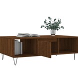 VidaXL Salontafel 104x60x35 cm bewerkt hout bruineiken