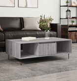 VidaXL Salontafel 104x60x35 cm bewerkt hout grijs sonoma