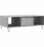 VidaXL Salontafel 104x60x35 cm bewerkt hout grijs sonoma