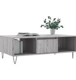VidaXL Salontafel 104x60x35 cm bewerkt hout grijs sonoma