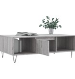 VidaXL Salontafel 104x60x35 cm bewerkt hout grijs sonoma