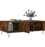 vidaXL Salontafel 104x60x35 cm bewerkt hout gerookt eikenkleurig