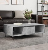 VidaXL Salontafel 104x60x35 cm bewerkt hout betongrijs
