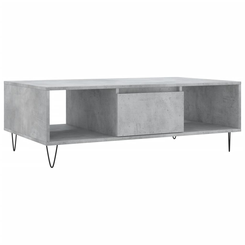 VidaXL Salontafel 104x60x35 cm bewerkt hout betongrijs