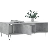 VidaXL Salontafel 104x60x35 cm bewerkt hout betongrijs