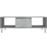 VidaXL Salontafel 104x60x35 cm bewerkt hout betongrijs