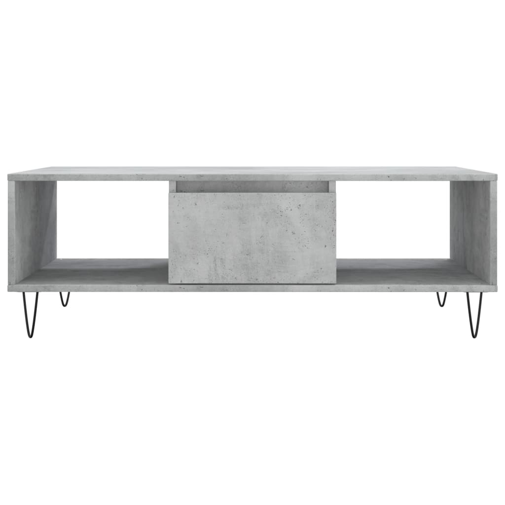 VidaXL Salontafel 104x60x35 cm bewerkt hout betongrijs