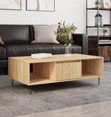 VidaXL Salontafel 104x60x35 cm bewerkt hout sonoma eikenkleurig