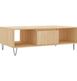 VidaXL Salontafel 104x60x35 cm bewerkt hout sonoma eikenkleurig