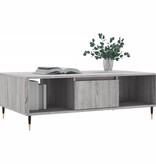 VidaXL Salontafel 104x60x35 cm bewerkt hout grijs sonoma