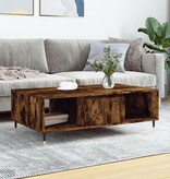 VidaXL Salontafel 104x60x35 cm bewerkt hout gerookt eikenkleurig