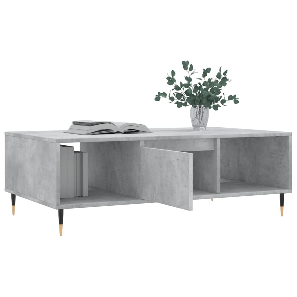 VidaXL Salontafel 104x60x35 cm bewerkt hout betongrijs