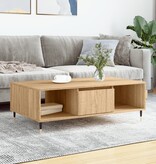 VidaXL Salontafel 104x60x35 cm bewerkt hout sonoma eikenkleurig