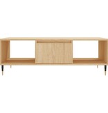 VidaXL Salontafel 104x60x35 cm bewerkt hout sonoma eikenkleurig