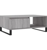 VidaXL Salontafel 90x60x35 cm bewerkt hout grijs sonoma eikenkleurig
