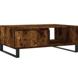 VidaXL Salontafel 90x60x35 cm bewerkt hout gerookt eikenkleurig