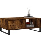 VidaXL Salontafel 90x60x35 cm bewerkt hout gerookt eikenkleurig