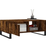 VidaXL Salontafel 90x60x35 cm bewerkt hout gerookt eikenkleurig