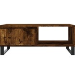 VidaXL Salontafel 90x60x35 cm bewerkt hout gerookt eikenkleurig